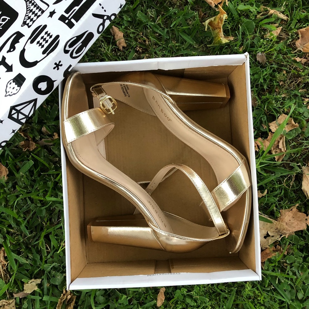 Gold heels